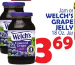 Bravo Supermarkets WELCH'S GRAPE JELLY offer