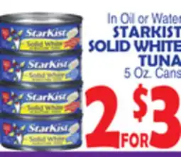 Bravo Supermarkets STARKIST SOLID WHITE TUNA offer