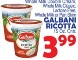Bravo Supermarkets GALBANI RICOTTA offer