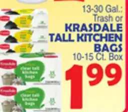 Bravo Supermarkets KRASDALE TALL KITCHEN BAGS offer