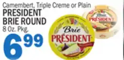 Bravo Supermarkets PRESIDENT BRIE ROUND offer