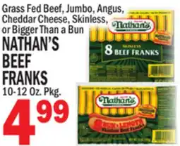 Bravo Supermarkets NATHAN'S BEEF FRANKS offer