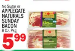 Bravo Supermarkets APPLEGATE NATURALS SUNDAY BACON offer