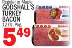 Bravo Supermarkets GODSHALL'S TURKEY BACON offer