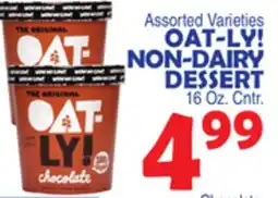 Bravo Supermarkets OAT-LY! NON-DAIRY DESSERT offer