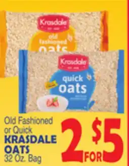 Bravo Supermarkets KRASDALE OATS offer