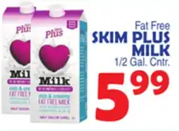 Bravo Supermarkets SKIM PLUS MILK offer