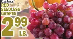 Bravo Supermarkets RED SEEDLESS GRAPES offer