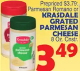 Bravo Supermarkets KRASDALE GRATED PARMESAN CHEESE offer