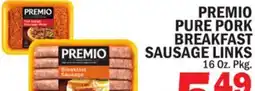 Bravo Supermarkets PREMIO PURE PORK BREAKFAST SAUSAGE LINKS offer