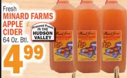 Bravo Supermarkets MINARD FARMS APPLE CIDER offer