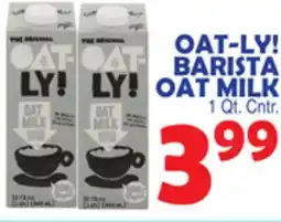 Bravo Supermarkets OAT-LY! BARISTA OAT MILK offer