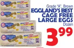 Bravo Supermarkets EGGLAND'S BEST CAGE FREE LARGE EGGS offer