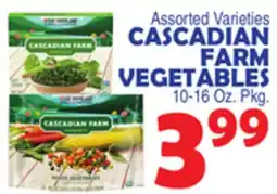 Bravo Supermarkets CASCADIAN FARM VEGETABLES offer