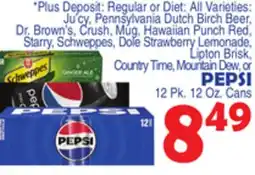 Bravo Supermarkets Pepsi offer