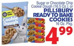 Bravo Supermarkets PILLSBURY READY TO BAKE COOKIES, 16 Oz. Pkg offer