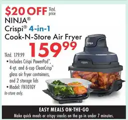 Boscov's NINJA Crispi 4-in-1 Cook-N-Store Air Fryer offer
