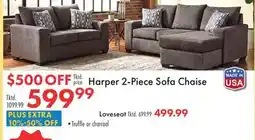 Boscov's Harper 2-Piece Sofa Chaise offer