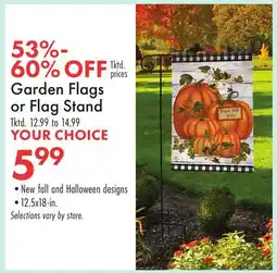 Boscov's Garden Flags or Flag Stand offer