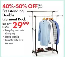 Boscov's Freestanding Double Garment Rack offer