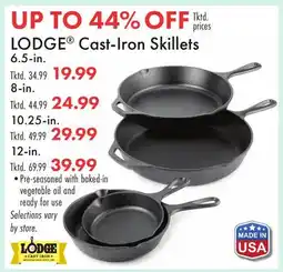 Boscov's LODGE Cast-Iron Skillets offer
