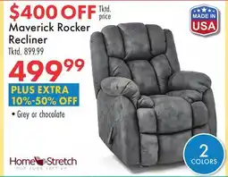 Boscov's Maverick Rocker Recliner offer