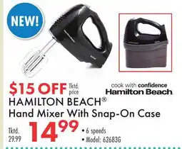 Boscov's HAMILTON BEACH Hand Mixer With Snap-On Case offer
