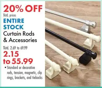 Boscov's ENTIRE STOCK Curtain Rods & Accessories offer