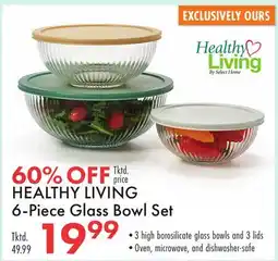 Boscov's HEALTHY LIVING 6-Piece Glass Bowl Set offer