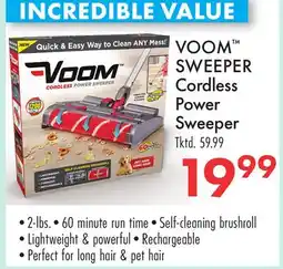 Boscov's VOOM SWEEPER Cordless Power Sweeper offer