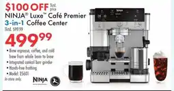 Boscov's NINJA Luxe Café Premier 3-in-1 Coffee Center offer