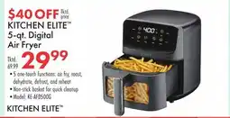 Boscov's KITCHEN ELITE 5-qt. Digital Air Fryer offer