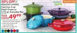 Boscov's HEALTHY LIVING Cast-Iron 5-qt. Dutch Ovens or 3.75-qt. Everyday Pan offer