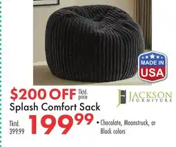 Boscov's Splash Comfort Sack offer