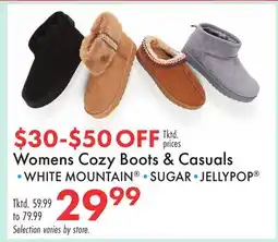 Boscov's Womens Cozy Boots & Casuals offer