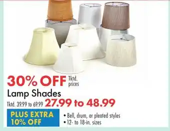 Boscov's Lamp Shades offer