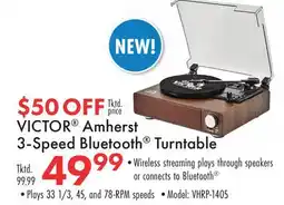 Boscov's VICTOR Amherst 3-Speed Bluetooth Turntable offer