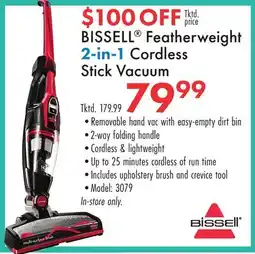 Boscov's BISSELL Featherweight 2-in-1 Cordless Stick Vacuum offer