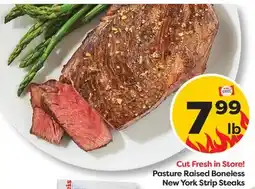 Weis Markets Pasture Raised Boneless New York Strip Steaks offer