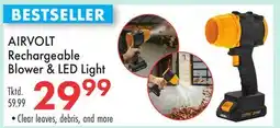 Boscov's AIRVOLT Rechargeable Blower & LED Light offer