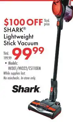 Boscov's SHARK Lightweight Stick Vacuum offer
