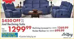 Boscov's La-Z-Boy Joel Reclining Sofa offer
