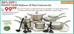 Boscov's HEALTHY LIVING Radiance 18-Piece Cookware Set offer