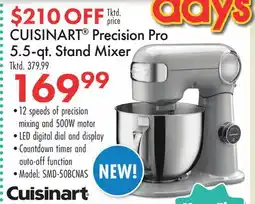 Boscov's CUISINART Precision Pro 5.5-qt. Stand Mixer offer