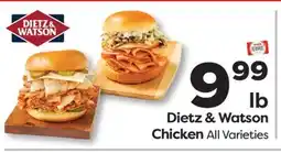 Weis Markets Dietz & Watson Chicken offer