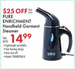 Boscov's PURE ENRICHMENT Handheld Garment Steamer offer