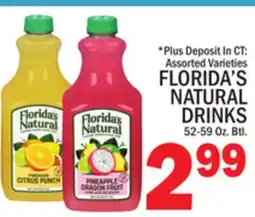 C Town FLORIDA'S NATURAL DRINKS offer
