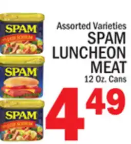 C Town SPAM LUNCHEON MEAT offer