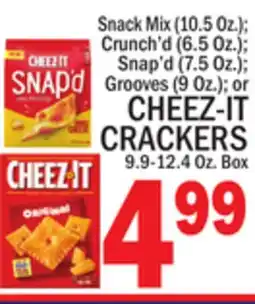 C Town CHEEZ-IT CRACKERS 9.9-12.4 Oz. Box offer