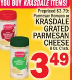 C Town KRASDALE GRATED PARMESAN CHEESE offer